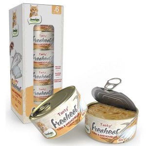 FRESHET - מארז 6 שימורי לחתול בטעם טונה ואנשובי 480 גרם