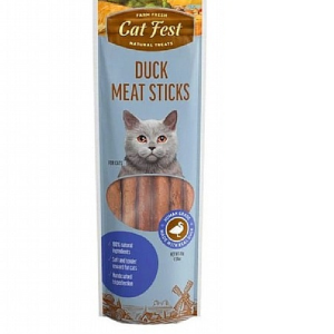 CAT FEST - חטיף מקלוני בשר לחתולים בטעם ברווז 45 גרם