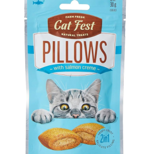 CAT FEST - חטיף כריות לחתולים בטעם סלמון
