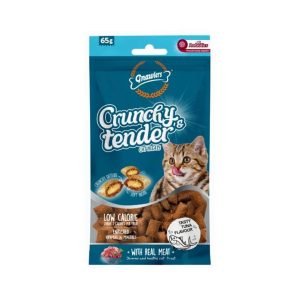 CRUNCHY TENDER חטיף כריות מופחת קלוריות בטעם טונה 65 גרם